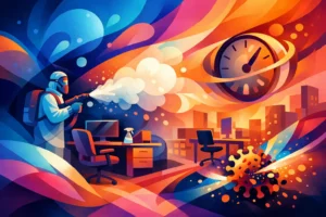 Combien de temps dure désinfection bureaux ?