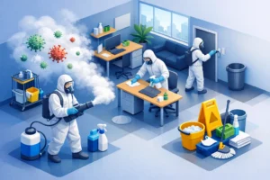 Comment désinfecter des locaux après un virus