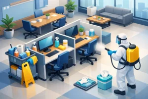 Comment préparer des bureaux avant désinfection