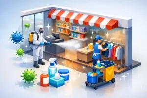 À quelle fréquence désinfecter un commerce ?