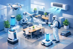 Tendances désinfection espaces professionnels 2026