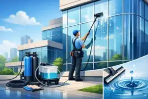 Guide d’entretien des vitres de bâtiments à eau pure