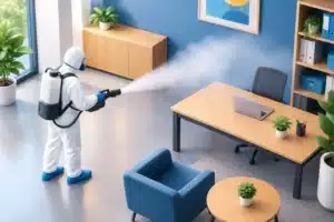 Test des méthodes de désinfection à fine brume